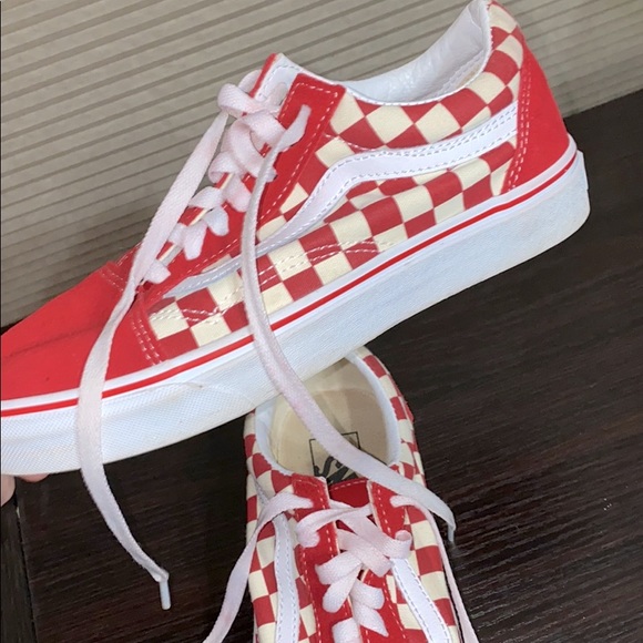 Red Checkered Vans - Picture 3 of 3
